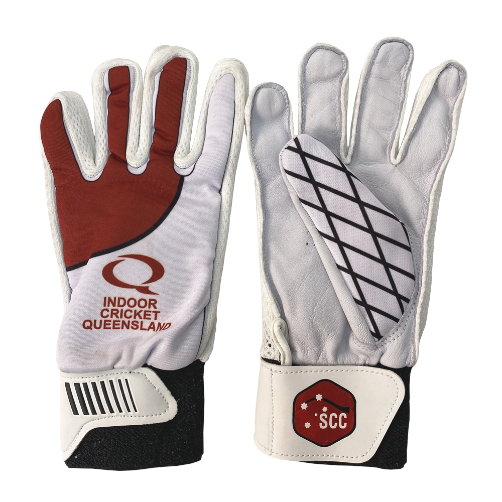 SCC QLD Traditional Indoor Cricket Batting Gloves